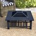 Red Barrel Studio® Stonemont Fire Pit Steel in Black/Brown/Gray | 18 H x 32 W x 32 D in | Wayfair 2705095DEEF64145BA7A17A87866F8B8