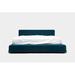 ARTLESS Upholstered Platform Bed Plastic in Brown | 34 H x 82 W x 102 D in | Wayfair A-UP-CAK-2-P