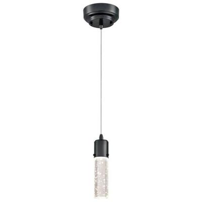 Westinghouse 63554 - 1 Light 8 watt Gun Metal Bubble Glass Dimmable LED Pendant Light Fixture (8W 1LT Dim LED Pend Gun Metal w/Bubble Gls)
