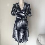 Anthropologie Dresses | Anthropologie 11.1 Tylho Blue Polka Dot Wrap Dress | Color: Blue/White | Size: Xs