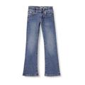 Amazon Essentials Mädchen Schmal geschnittene Bootcut-Jeans aus Stretch, Verwaschenes Blau, 8 Jahre Große Größen