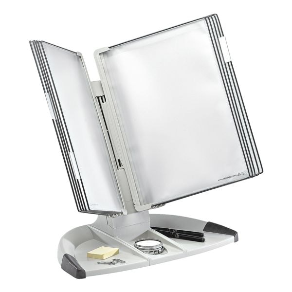 Tarifold Tischständer »Design« A4 mit 10 Sichttafeln grau, 48x40x27 cm Image