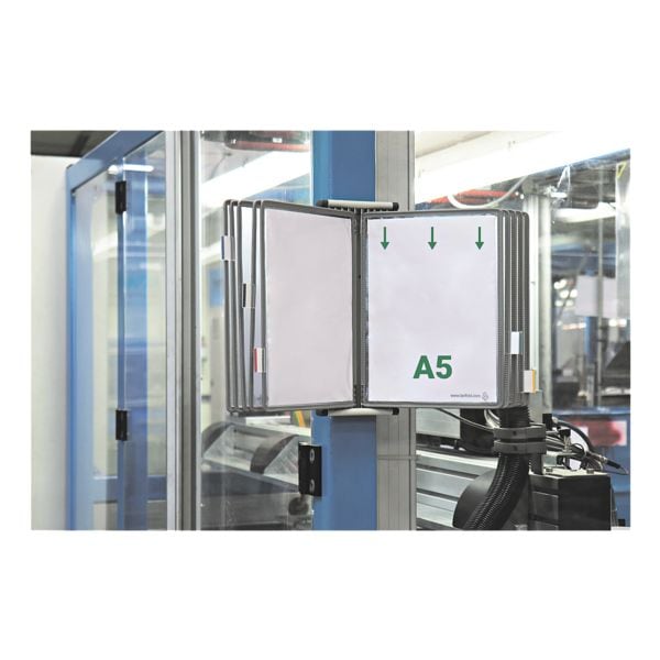 Tarifold Wandsichttafelsystem A5 mit 10 Sichttafeln grau Image