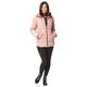 Roman Originals Women Padded Parka Coat Ladies Puffer Quilted Bubble Jacket Autumn Winter Waterproof Rainproof Wind Resistant Thermal Fitted Puffa Faux Fur Trim Concealed Hood - Light Pink - Size 10