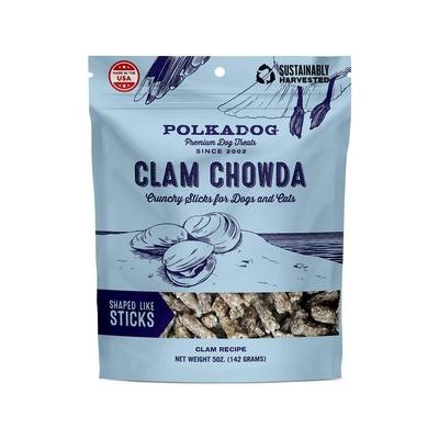 Polkadog Clam Chowda Dehydrated Dog & Cat Treats, 5-oz bag