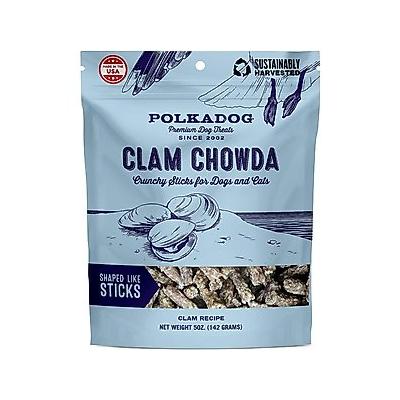 Polkadog Clam Chowda Dehydrated Dog & Cat Treats, 5-oz bag