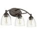 Longshore Tides Curtis 3-Light Dimmable Vanity Light, Crystal in Brown | 9.75 H x 21 W x 6.25 D in | Wayfair 6EB96B4469204812B43A705DC84E322E