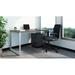 Upper Square™ Goodwin 3 Piece Rectangular Computer Desk Office Set w/ Chair Metal in Gray/Black | 25"H x 48"W x 24"D | Wayfair