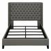 Red Barrel Studio® Tufted Standard Bed Upholstered/Polyester in Brown | 60 H x 63.75 W x 80.75 D in | Wayfair