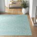 Blue 94 x 0.13 in Indoor/Outdoor Area Rug - Beachcrest Home™ Conradine Aqua Indoor/Outdoor Area Rug, Polypropylene | 94 W x 0.13 D in | Wayfair