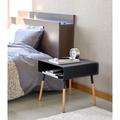 Plain Yamazaki Home Side Table w/ Storage Shelf, Living Room Bedroom Couch End Accent Table, Steel in Black | 13.8 H x 13.8 W x 13.8 D in | Wayfair