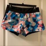 Adidas Shorts | Adidas Printed Hot Pink White Blue Printed Track Running Exercise Athletic Short | Color: Blue/Pink | Size: S