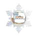 The Holiday Aisle® Personalized Friendly Folks Cartoon Snowflake Tub Time w/ 1 Child Christmas Holiday Shaped Ornament Plastic in Blue/Brown | Wayfair