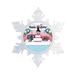 The Holiday Aisle® Personalized NTT Cartoon Snowflake Birthday Girl Christmas Holiday Shaped Ornament Plastic in Blue/Pink | Wayfair