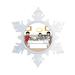 The Holiday Aisle® Personalized NTT Cartoon Snowflake Family Dinner 2 Boys Christmas Holiday Shaped Ornament Plastic | Wayfair