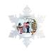 The Holiday Aisle® Personalized Friendly Folks Cartoon Snowflake Snowman Family 2 Girls Christmas Holiday Shaped Ornament Plastic | Wayfair