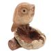 Millwood Pines Kasson Lone Owl Figurine Wood in Brown/Gray | 3.9 H x 3.5 W x 3.5 D in | Wayfair E8AC062906EE466FAE90FE90B3589286