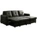 Gray Sectional - Alcott Hill® Sutphin 92" Wide Right Hand Facing Sleeper Sofa & Chaise | 36 H x 92 W x 65 D in | Wayfair