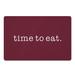 1 x 18 W in Kitchen Mat - Latitude Run® Catskill Time to Eat Kitchen Mat Synthetics | 1 H x 18 W in | Wayfair 85351BA601A84AAAB7FDB4686D666C52