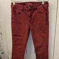 American Eagle Outfitters Jeans | American Eagle Crop Jeggings | Color: Red | Size: 10