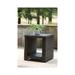 Beachcrest Home™ Humnoke Side Table Metal/Wicker/Rattan in Brown | 22.25 H x 20.13 W x 20.25 D in | Outdoor Furniture | Wayfair