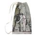 East Urban Home Banksy Graffiti Girl Frisking Soldier Laundry Bag Fabric in White | Large (36" H x 28" W x 1" D) | Wayfair