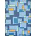 Gray 46 x 0.5 in Area Rug - Joy Carpets Kid Essentials Outside the Box Blue Area Rug Nylon | 46 W x 0.5 D in | Wayfair 1711B-01