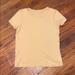 American Eagle Outfitters Tops | American Eagle Short Sleeve Mustard Yellow Xs | Color: Yellow | Size: Xs