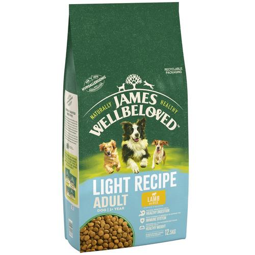 12,5 kg James Wellbeloved Lamm & Reis Light Hundetrockenfutter