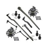 2000-2002 Ford F250 Super Duty Front Wheel Hub Ball Joint Tie Rod End Kit - TRQ PSA59836