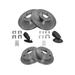 2010-2012 Subaru Legacy Front and Rear Brake Pad and Rotor Kit - TRQ BKA11477