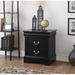 Red Barrel Studio® Brodeur 2 - Drawer Nightstand Wood in Black | 24 H x 22 W x 16 D in | Wayfair EF1984AC1AB74EC294B56BF1829B3DAB