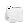 LeMieux Dressage Diamante Square Saddle Pad - Saddle Pads for Horses - Equestrian Riding Equipment and Accessories (White - Large)