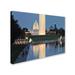 Ebern Designs National Mall at Twilight by Gregory O'Hanlon - Photograph Print on Canvas Canvas | 18 H x 24 W x 2 D in | Wayfair