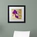 Wrought Studio™ Purple Bow Heel by Roderick Stevens - Picture Frame Graphic Art on Canvas Canvas | 11 H x 11 W x 0.5 D in | Wayfair RS985-B1111MF