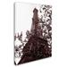 Ophelia & Co. 'Eiffel w/ Tree' Photographic Print on Wrapped Canvas in Green | 24 H x 16 W x 2 D in | Wayfair KY0041-C1624GG