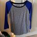 American Eagle Outfitters Tops | Ae Cheetah 3 Quarter Sleeve | Color: Blue/Gray | Size: S