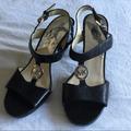 Michael Kors Shoes | Authentic Michael Kors High Heel Sandals | Color: Black/Silver | Size: 10