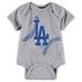 Newborn & Infant Gray Los Angeles Dodgers Running Home Bodysuit