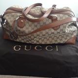 Gucci Bags | Authentic Gucci Brick Lane Top-Handle Tote Bag | Color: Brown/Tan | Size: Os