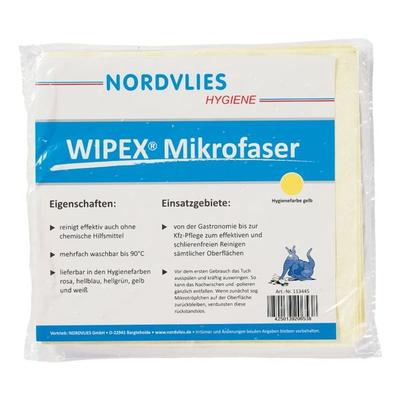 WIPEX Vlies-Mikrofasertuch 40 x 38 cm in Hygienefarben gelb, 40 cm