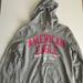 American Eagle Outfitters Tops | American Eagle Hooded Sweatshirt | Color: Gray/Pink | Size: L