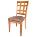 Millwood Pines Kopp Side Chair in Wood/Upholstered/Fabric in Brown | 38 H x 18.5 W x 17.5 D in | Wayfair WAY.610C