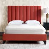 Eastern Accents Kyler Upholste Panel Headboard Upholste/Velvet in Red | 58 H x 64 W x 5 D in | Wayfair 7W-HDQ01F-RU