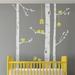 Harriet Bee Birch Tree w/ Birds Wall Decal Vinyl in Gray | 108 H x 70 W in | Wayfair 9D51102501F74EEE9C67F7B6EF9BF1FF