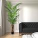 The Twillery Co.® Artificial Potted Giant Areca Palm Tree Silk/Plastic in Black | 96 H x 48 W x 48 D in | Wayfair 6F45D21365BC47EF89ADA96002FD9558