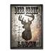 East Urban Home 'Lodge Deer Creek Lodge' Picture Frame Graphic Art on Canvas Metal in Brown/Green | 40 H x 30 W x 1.5 D in | Wayfair