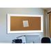 Lark Manor™ Linlin Wall Mounted Bulletin Board Wood/Cork in Brown/White | 42 H x 42 W x 0.75 D in | Wayfair DRBC6023 32826478