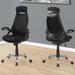 Symple Stuff Baggett Office Chair, Adjustable Height, Swivel, Ergonomic, Armrests, Computer Desk, Work, Upholstered/Mesh in Black | Wayfair I 7268