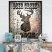 East Urban Home 'Lodge Deer Creek Lodge' Picture Frame Graphic Art on Canvas in Gray/White | 46 H x 36 W x 1.5 D in | Wayfair